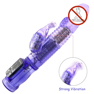 Rabbit Vibrator Clitoris Stimulate / Adult Realistic Dildo / Sex Toy Rotating Bead for Women - EVE's SECRETS